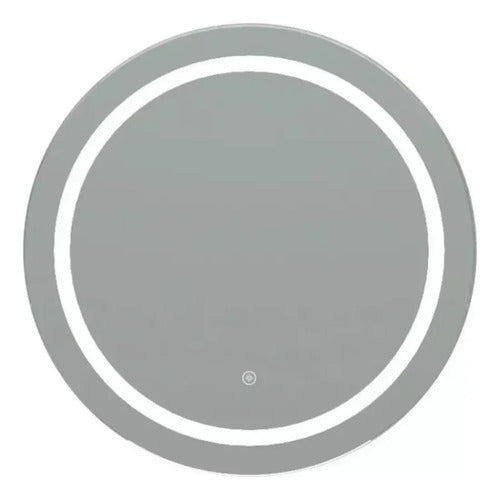 Vasa Round LED Bathroom Mirror Digital Smart Touch - 80cm Diameter 0