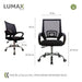 Lumax Silla Ejecutiva Pack 2 Unidades Mesh Ezri Ergonomica Respald 2