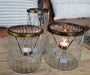 Set of 3 Glass Candle Holders #112 #113 5