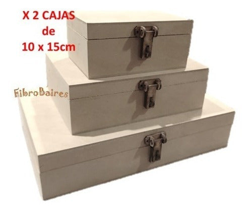 Fibrobaires 2 Cajas Maletín Fibrofácil 10 X 15 X 7 Cm 1