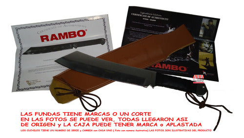 Machete Rambo Iv Cuchillo Tactico First Blood 4 Bestial Caja 0