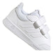 adidas Tensaur 2.0 White Tennis Shoes for Kids 5