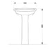 Pie Columna Loza Roca Capea Baño Porcelana Mueble Blanca 1