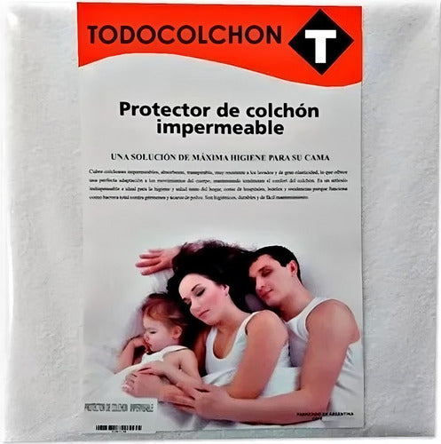 Waterproof Mattress Protector Towel and PVC 80x190 Todocolchon 0