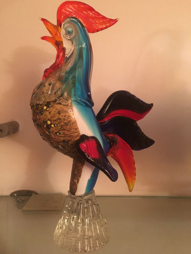 Gallo Cristal De Murano Italiano 1978 0