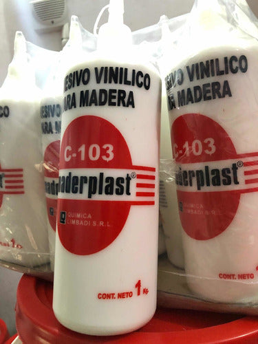 Cola Vinilica Maderplast C-103. 6 Unidades Por 1 Kg Con Pico 4