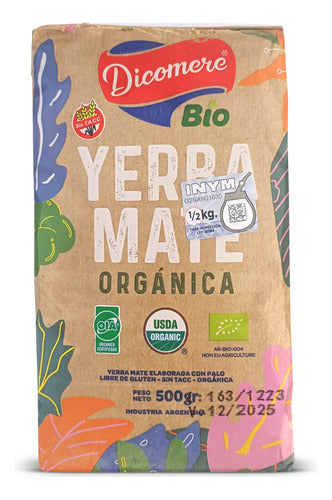 Dicomere Organic Yerba Mate With Sticks 500g Pack of 2 1