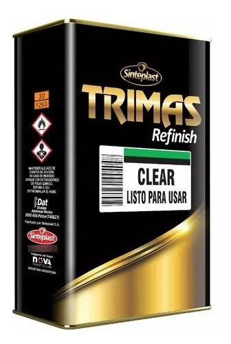 Clear Two-Component High Gloss Acrylic Lacquer Trimas 1L 0