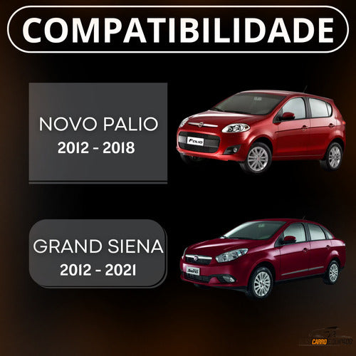 Friso Lateral Cromado Para Fiat Grand Siena 2014 4 Portas 1