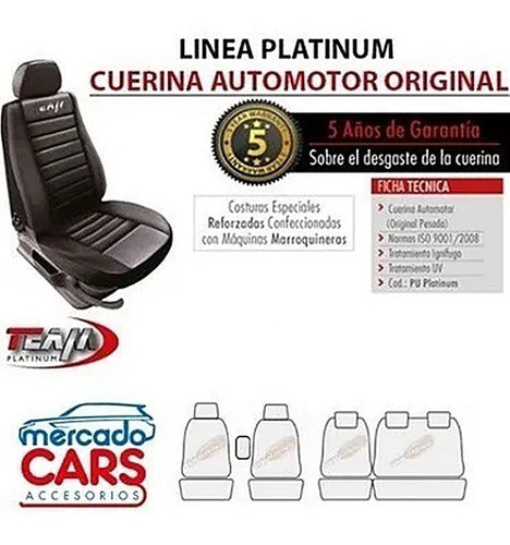 Team Ford Ecosport 18/- Padded Synthetic Leather Seat Cover 7