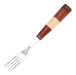 Pic-nic Stainless Steel 304 Fork with Combined Wood Handle - 10 cm 0