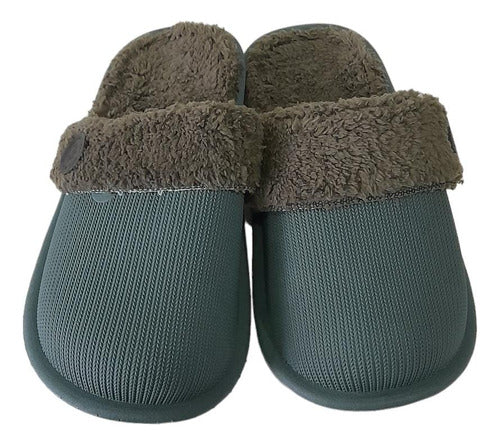 Luxurious Men's Warm Plush Slippers with Faux Fur Lining and Anti-slip Rubber Sole 3