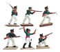 Set of 6 Antique Hand-Painted Toy Soldiers 5.5 cm Each 0