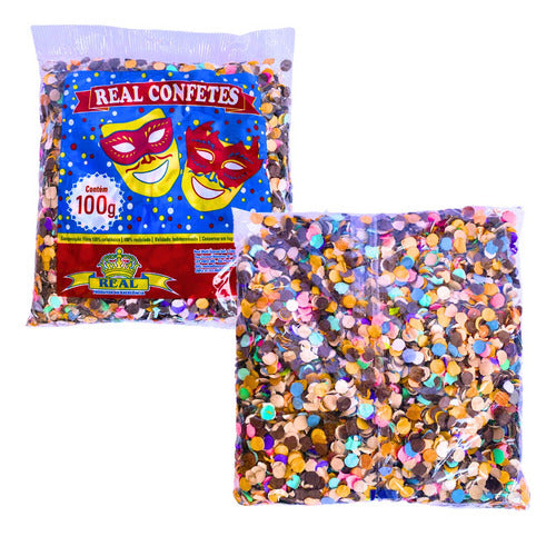 Confete Carnaval Folia Festa - Kit Com 10 Pacotes 1kg Total 0