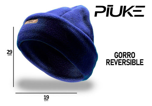 Piuke Reversible Double Thermal Polar Beanie Soft 31