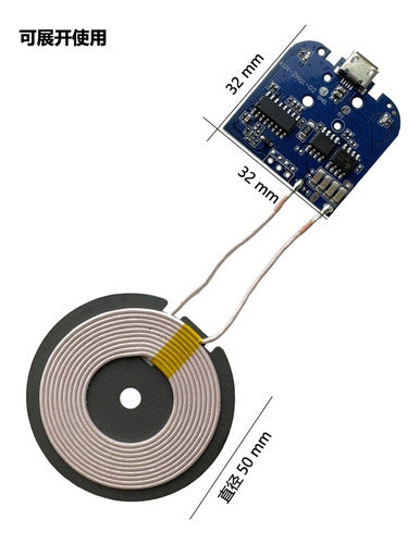 RioTecno QI Wireless Charging Module for Phones, Watches, and Earbuds DC 5V 1