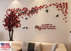 Hurricane Fur Assistant 3D Couple Tree Wall Stickers Mural Living Room Bedroom 0