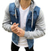 Denim Jacket with Jogging Hooded Sleeves 5