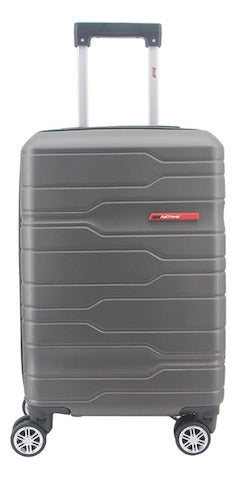 LSD Gray 20-Inch Cabin Suitcase + Wanderlust Toiletry Bag Set 2