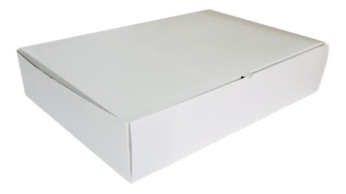 Donut Box Don1 X 10 Units White Wood Packaging 0