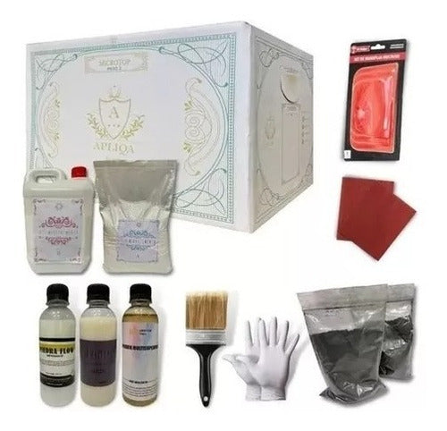 Doctor Obra Microcemento Kit for Bathrooms, Floors, Walls, and Showers - 3 Kilos 0