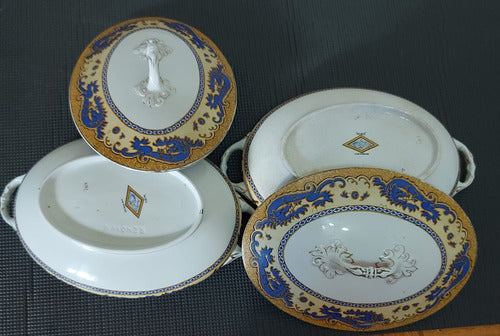 Set X 2 Soperas Porcelana Inglesa Ming 4