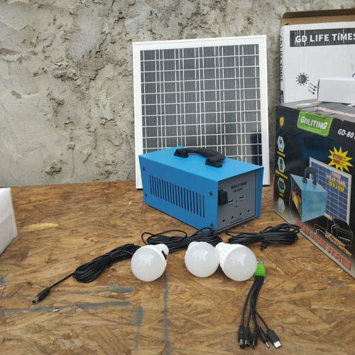 Kit  Solar Solar Con Inversor 220v/ 100w, Sistema Emergencia 4