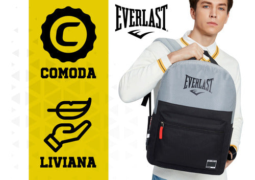 Everlast New York Notebook Backpack with Boxing Glove Keychain 4