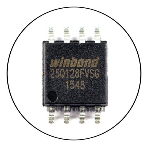 Winbond Set X2 25Q128FVSG W25Q128FVSG 128MB 3V Virgin SPI Memory 2