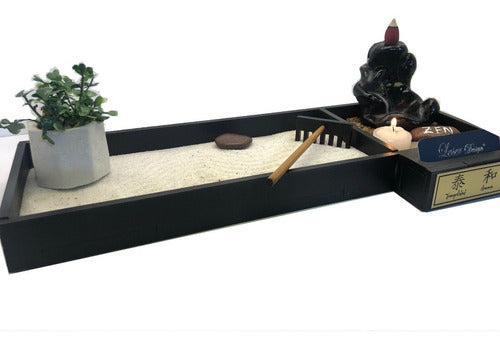 Zen Garden with Smoke Fountain for Desktop - Ideal for Offices 7