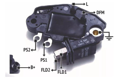 Valeo Regulador De Voltaje Alternador T.valeo Rnv 593419 0