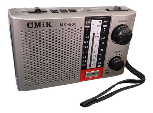 Cafini Radio Portátil AM/FM Recargable - Electroimporta 0