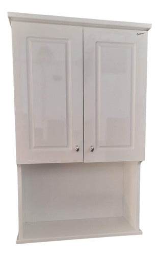 Mueble Organizador De Baño Sobre Indororo Blanco Marmoreo 0