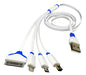 Energía Móvil Cable 4 En 1 Universal Celular Multi Datos Usb 0