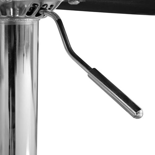 Vonne High Bar Stool with Backrest - Premium Chrome 1