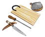 VG Deco Combo Kit Asador Parrillero Provoleta Chaira Cuchillo Tabla 5