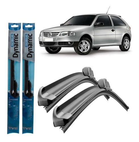 Front Wiper Blades Kit Volkswagen Gol 2006-2010 0