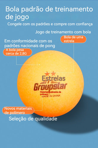 Bola De Ping Pong 6 Pacotes De Tênis Mesa Nível De 3 Estrels 3