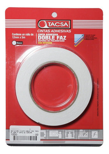 Tacsa Double-Sided Foam Tape 12mm x 5mts 0