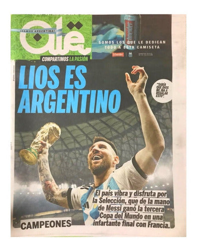 Diario Ole Argentina Campeon Mundial 2022 Fotos Informacion
