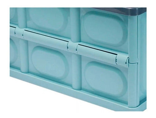 Cotidiana Folding Plastic Box 24L Celeste 1