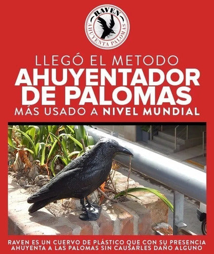 Raven Cuervo Ahuyenta Espanta Palomas Original X 10 Unidades 1