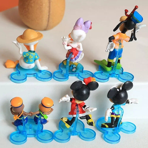 Set Disney 7 Mini Figuras Chip Dale Trib.mickey Minnie Y Más 7