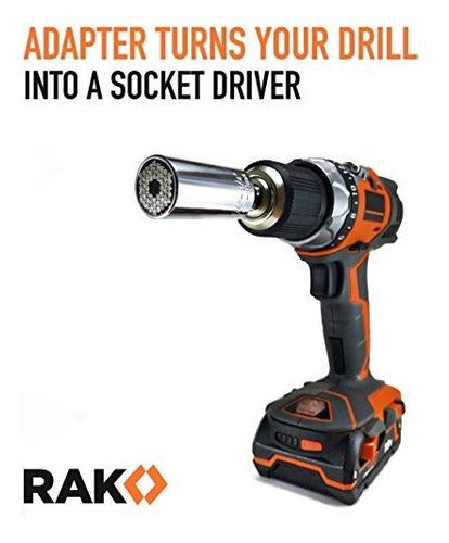 Rak Universal Socket Grip (7-19mm) Multi-function Ratchet Wrench Power Drill Adapter 3