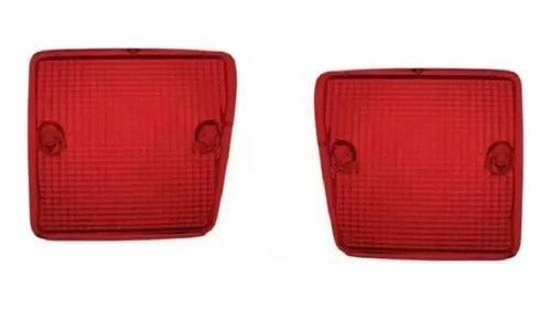 Set of 2 Red Rear Lens for Peugeot 504 Pickup 1989 to 1995 0