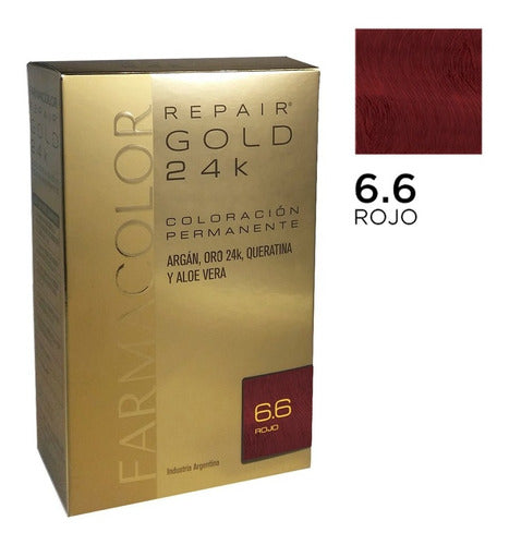 Farmacolor R Gold Rojo N° 6.6 X 1 Estuche. De Fábrica. 0