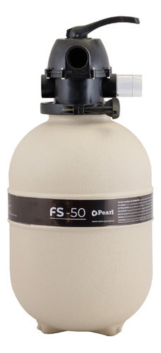 Pearl FS-50 + 6-Way Valve Combo for Pools up to 50,000 Liters 0