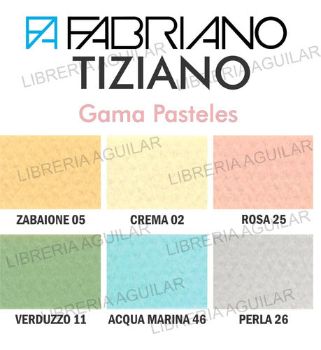 Fabriano Tiziano Color Range Blues X6 Art Cardstock 6