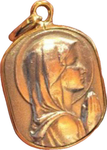 Luli Religiosa Medalla Plata 925 Oro 18k Virgen Niña Grabar 0