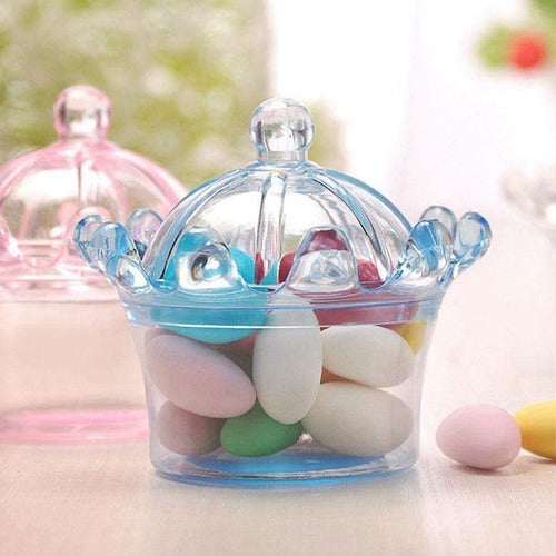 Plastic Mini Crown Candy Holder! Ideal Souvenir! 1 Unit! 8